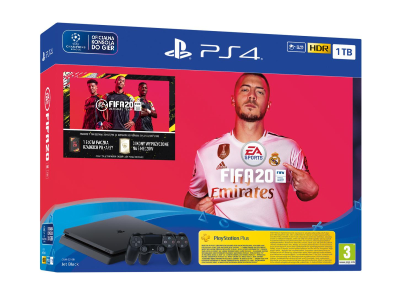Sony PlayStation 4 Slim 1TB + FIFA 20 + Pad
